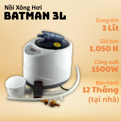 NỒI XÔNG HƠI BATMAN 3 LÍT (2)