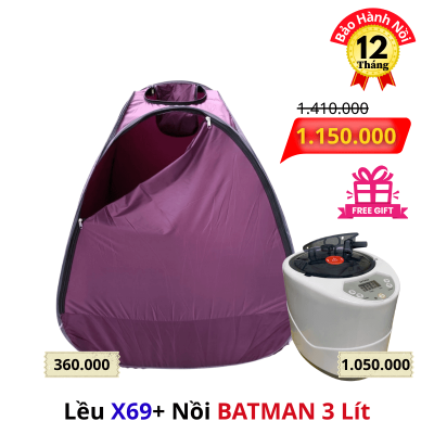 Combo Lều Xông Hơi Gấp Gọn X69 và Nồi Xông Hơi (19)