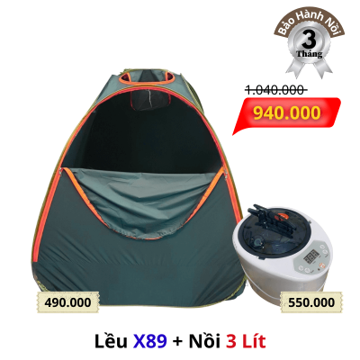 Lều Xông Hơi Gấp Gọn X89 và Nồi Xông Hơi (6)
