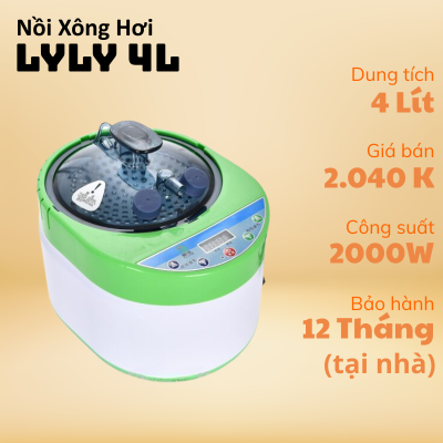 NỒI XÔNG HƠI LYLY 4 LÍT (1)